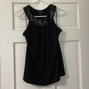 Women’s Express Halter Style Tank / Babydoll, Sequined Neckline & Back